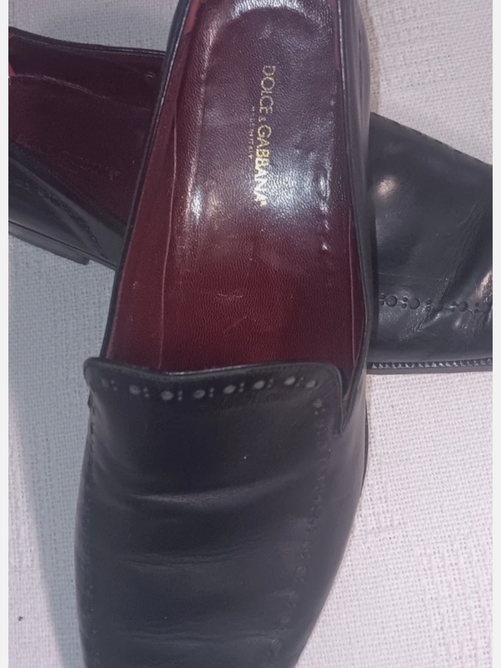 Dolce & Gabbana Black Leather Loafers